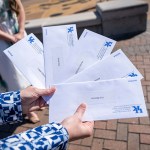 Envelopes containing a memo denoting residency placements for UKCOM-Bowling Green students