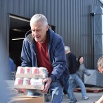 Lloyd Crabbe, from St. Joseph SVDP Food Pantry, loads non-perishables onto a truck that were donated within Warren County through United Way of Southern Kentucky’s Feed the Need food drive.