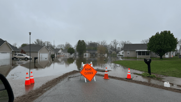 Flooding at Turkey Run Drive and Red Clover Avenue. (SUBMITTED.)