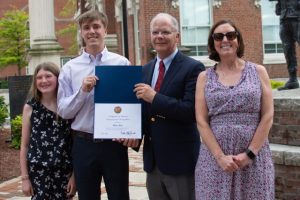 A picture of South Warren High graduate Meyer Gable South Warren High graduate Meyer Gable alongside his sister Sara Gable, his mother Brooke Gable and Rep. Brett Guthrie, R-Bowling Green, at a Wednesday recognition within the Warren County Courthouse’s veterans courtyard for Meyer Gable's acceptance into the U.S. Merchant Marine Academy.