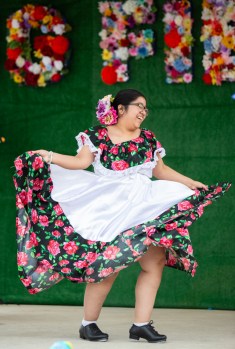Dancers perform during the biannual BG Fiestaval on Clay Street on Saturday, May 3, 2025. The weekend-long fiesta included traditional Latino and Hispanic dances and music, authentic food from multiple vendors, piñatas, karaoke, contests, games and more.
GRACE MCDOWELL / DAILY NEWS